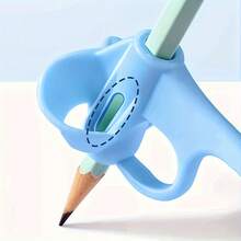 3 Packs 2PCS Silicone Pen Grip Corrector And 1PC Storage BoxSet, Writing Posture Aid Tool, Soft Rubber Handwriting Guide For Improved Ergonomics, Educational Tool,Back To School All Seasons Practice Aid