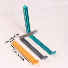 5 Different Color Food Bag Clips Snack Tea Bag Clips Candy Color Plastic Bag Clips Home Kitchen With Magnetic Sealing Clips