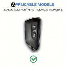 Alloy Style Car Key Case Cover Shell Fob For VW Golf 8 MK8 ID.3 ID.4 Cupra Skoda Octavia A8 SEAT Leon MK4 Accessories Christmas Gift - one-size - View 3