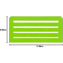 Plantilla de ayuda para letras, tamaños de 1/8, 5/32, 3/16, 1/4 pulgadas, 1 cada uno (R925), color verde - herramienta para letras, tamaños de 1.5 mm, 2.3 mm, 3.1 mm, 3.9 mm - Ver 3