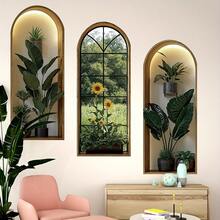 3pcs Nordic Style Plant Wall Stickers, Vinyl Art Wall Decals For Living Room, Dorm, Office, Home Decor - Multicolor - View 2