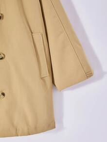 Palton trench britanic cu mânecă lungă, stil universitar, pentru fete, de toamnă și iarnă, stil universitar, cu glugă, mediu spre lung, rezistent la vânt, versatil, la modă, practic, alegere ideală pentru plimbări zilnice în aer liber și ieșiri la petreceri