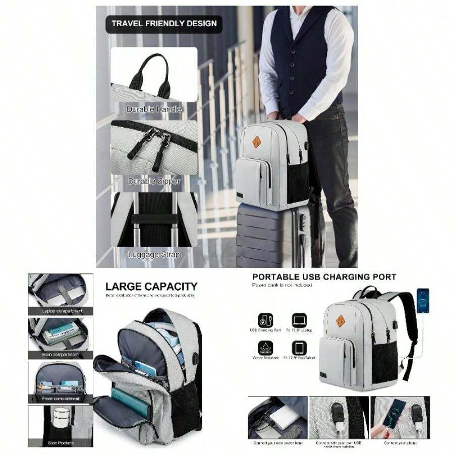 Mochila para porttil - 15,6'' + Gris - Ver 1