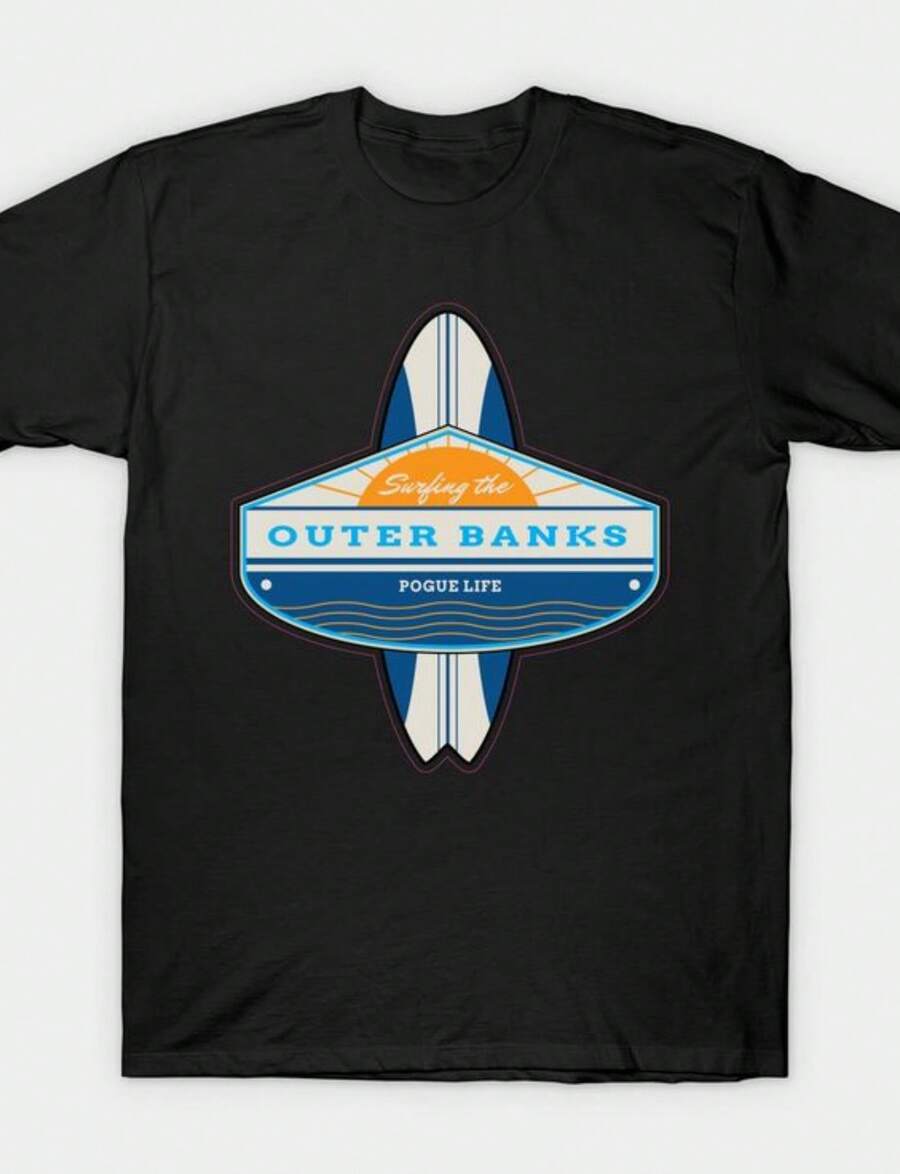 Surfboard T-Shirt.Jpg220G Heavyweight Cotton T-Shirt For And Wo – Crafted From Thick, Breathable Pure Cotton For Lasting Comfort And Durability. Perfect For Work, Gym, Travel, Casual Outings, Outdoor Sports, And Layering In All Seasons. Great For School, Streetwear, Or Just Relaxing At Home. - 黑色2 - 查看 1