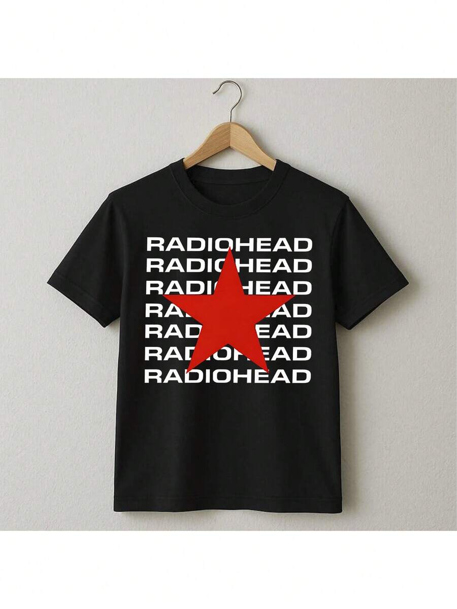 T-Shirt Rock Band International Music Unisex Male Female 100% Cotton Premium Top Streetwear New Release Immediate Shipping Various Colors!! Plus Size - màu đen - Xem 1