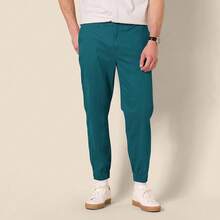 Essentials Men's Straight-Fit Chino Jogger Pant{"Size_name":"X-Large","Color_name":"WashedTealGreen"} - 綠色的 - 查看 7