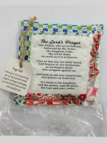 1 Gói Chăn Cầu Nguyện Có Thánh Giá Bên Trong - Chăn Cầu Nguyện Mini Bỏ Túi - Chăn Nhiều Màu Sắc May Thủ Công - Quà Tặng Khuyến Khích Tinh Thần Cơ Đốc Giáo Quà Tặng Sinh Nhật Quà Tặng Tốt Nghiệp Quà Tặng Giáng Sinh - Nhiều màu - Xem 10