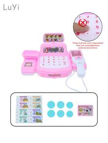 玩具超市收银台玩具套装，包括扫描、称重和结账模拟，家庭互动游戏，角色扮演玩具，男孩和女孩的生日/节日礼物