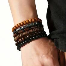 5/45pcs Random Color Handmade Beaded Bracelets, Personalized Christmas Small Gift - Multicolor - View 3