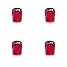 4 tapas de válvula de neumático de coche, cubiertas de vástago de aire, accesorios para BMW E46 E39 E90 E60 E36 F30 F10 E34 E30 F20 E92 M3 M4 M5 X5 6 - Naranja M de BMW - Ver 9