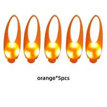 5pcs/2pcs/1pc LED Pet Flashing Pendant Collar, Waterproof Dog Collar Light For Outdoor Walking, Silicone LED Dog Collar Tag Light For Night Safety Decor, Battery Included