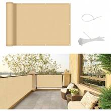 Balkon Sichtschutz Balkonverkleidung Balkonabdeckung Balkonumspannungen Für Balkonwohnungen Gartenflächen Schwimmbäder Tennisplätze Veranden Zäune Treppengeländer oder andere Außenbereiche konzipiert - Beige - Übersicht 1