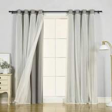 Curtain Rods For Windows Or Shower, 5/8 Inch Matte Black Curtain Rod Set With Brackets Heavy Duty Small Drapery Curtain Rods, Easy To Install For Kitchen,Bathroom,Sliding Door Bathroom Accessories Bathroom Tools - Black - View 6