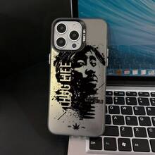 Funda de teléfono con diseño de grafiti clásico de cantante, compatible con modelos de 16, 15, 14, 13, 12, 11 Pro, X, XR, XS, 8 y Plus, con acabado mate y anti-caída.17  17promax - Negro - Ver 5