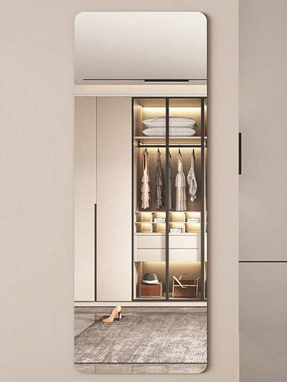 DIY Acrylic Spiegel [Please Carefully Confirm The Size In Image] Unbreakable Bathroom Mirror, Makeup Self Adhesive, No Installation Required. Square Round Heart Shaped Waterproof Material, Bedroom, Bathroom, Office, Indoor Outdoor Walls. view 4