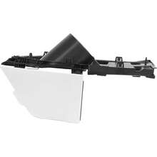 HECASA Fuel Gas Filler Pocket Housing Hinge Door Cover Compatible With 2015-2023 Transit Van 150 250 350 CK4Z-5427936-A CK4Z-5427936-F (Fuel Filler Housing+White Gas Cap Cover)