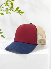 1 Stück Farbblock Lässig Sport Baseballkappe für Herren - Verschiedenfarbig - Übersicht 17