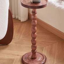 Wooden Round Side Table, Suitable For Coffee Table, Shelf, Plant Stand, Sofa End Table, Multipurpose Small Wooden Desk For Living Room, Bedroom, Kitchen, Balcony