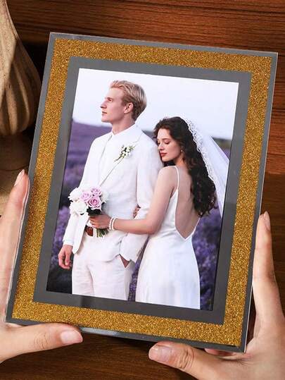 1 Stück. Neuer einfacher Glas-Kristall-Fotorahmen, leerer Rahmen zur Anzeige von sechs 6 Zoll, sieben 7 Zoll, acht 8 Zoll, zehn 10 Zoll Dekorativer Fotorahmen