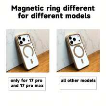 Nuova custodia per telefono con ricarica senza fili magnetica di lusso, compatibile con 17, 16, Pro Max, Air, Plus, 15, 14, 13, 12 Pro Max, 11, 17 Promax, 17 Pro, 17 Air, antiurto, paraurti morbido in TPU, cover posteriore trasparente