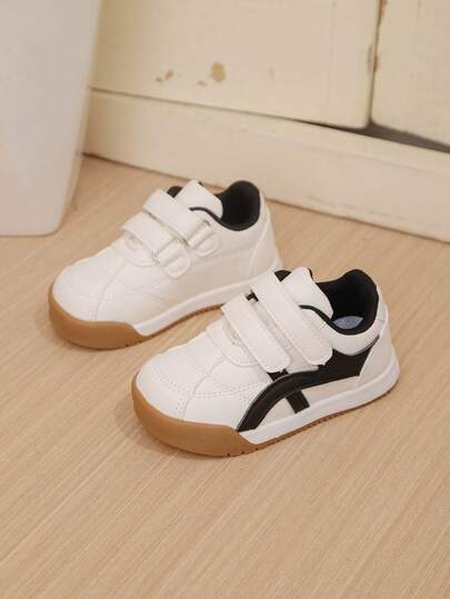 1 双婴儿软底防滑运动鞋，皮革休闲运动鞋，儿童户外平底跑鞋