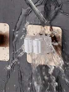 6/4/1pc Mop Holder Clips With Hooks, Multifunctional Mop And Broom Holder, Wall-Mounted Adhesive Broom Hanger, Removable Waterproof Non- Tool Storage Rack, Suitable For Home, Bathroom, Kitchen, Garden And Garage