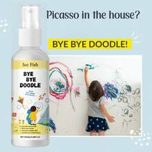 Jue Fish Wall Graffiti Cleaner, Household Wall Stain Care, Pencil & Crayon Instant Cleaning Spray. Our Wall Graffiti Cleaner Is Specially Designed To Quickly Dissolve Stubborn Graffiti Like Markers And Crayons, Easily Removing Them Without Leaving Any Residue. - Multicolor - View 8