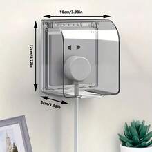 1个防水插座盖，翻盖设计，使用方便，保护家人用电安全，防止水漏进插座造成危害，还能防止手指意外进入插座 - 彩色 - 查看 3