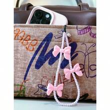 - Correa de pulsera con abalorio para telfono celular, correa universal para telfono celular, bonita correa de mueca, cadena de abalorio, accesorios hechos a mano para bolsas de cmara - Bow Beau - Ver 7