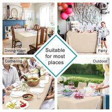 Mantel cuadrado - Mantel de poliéster impermeable y lavable para comedor, cocina, fiesta, camping, color beige, 30 X 30 pulgadas - Multicolor4 - Ver 3