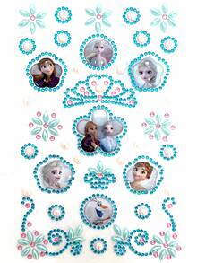 Frozen Princess Crystal Rhinestone Stickers Rhinestone Stickers.Shimmering Rhinestones For DIY Crafts, High-Quality Acrylic Gems, Easy To Apply, Dazzling Decorative Stickers, Compact And Ideal For Creative Projects. - Multicolor - View 8
