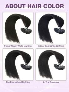 50 szt./opakowanie Przedłużki do włosów z płaskimi końcówkami, włosy ludzkie, keratyna, płaskie końcówki, Hot Fusions, pasemka, niewidoczne, jedwabiste, proste, naturalne, czarne, dla kobiet, wyglądające młodziej, gęste włosy, 50 szt./opakowanie 12-22 cale, wesele, ukończenie szkoły, na każdą okazję, na imprezę, używane codziennie, cosplay, podróż, przedłużki do włosów, Boże Narodzenie