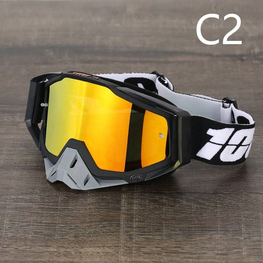 Off-Road Motorcycle Goggles Outdoor Riding Dustproof Goggles Ski Goggles - Black Frame 2 - View 1