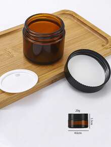 1/5/10 buc borcane cosmetice din sticlă chihlimbar cu capace, recipiente reîncărcabile de dimensiuni de călătorie pentru creme și loțiuni, sticle portabile rezistente la lumină pentru depozitarea cremei de ochi/cremei de față, recipient gol etanș, borcan cosmetic reîncărcabil, borcan rotund sigilat, potrivit pentru depozitarea cremei de față, loțiunii, pudrei de talc, loțiunii de corp, fondului de ten