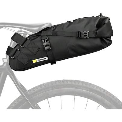 Rhinowalk - Bolsa impermeable para sillín de bicicleta, 10 L, almacenamiento debajo del asiento, para ciclismo de montaña y viajes de viaje