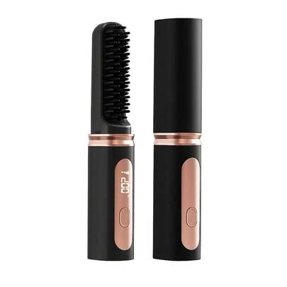 4000mAh 无线直发器，便携式迷你直发器，负离子双功能卷发棒，二合一电动梳子