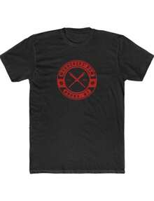 ERS' ROW Bronx New York Blood Red Baseball Hirt Tee.Jpg220G Heavyweight Cotton T-Shirt For And Wo – Crafted From Thick, Breathable Pure Cotton For Lasting Comfort And Durability. Perfect For Work, Gym, Travel, Casual Outings, Outdoor Sports, And Layering In All Seasons. Great For School, Streetwear, Or Just Relaxing At Home. - 黑色7 - 查看 1
