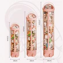 ぬいぐるみ 収納 推し活 収納 コレクションケース ぬいぐるみ収納 ケース 円柱 筒 筒状 キャスター キャスター付き インテリア 大きなぬいぐるみ 棚 大量ぬいぐるみ 大きい 大量 透明 クリア 人形 収納ボックス 収納ケース 隙間収納 おもちゃ箱 ホコリが入りにくい - ピンク - チェックする 5