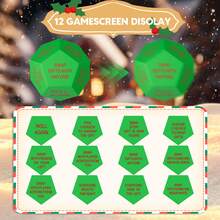 1pc 2026 Upgraded Santa Gift Exchange Dice - 12 Sided Christmas Party Dice With Festive Holiday Design, 3x 3x3inch Durable Plastic For Holiday Games, Family Fun And Gift Exchange, Christmas Party Decoration, Holiday Themed Design, Quality Dice Material, Best For Christmas - 1 - Xem 8