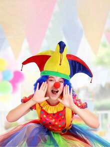 1 Piece Of Christmas Carnival Party Performance Funny Headwear Clown Bell Hat, Suitable For Various Party Carnival Decoration Accessories