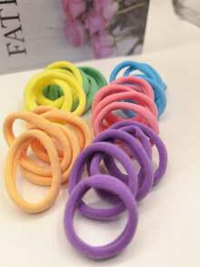 200/100/50/20/10pcs Multi-Color Basic Headband With High Elasticity And No Damage To Hair, Randomly Mixed Color Rubber Band, Fashionable, Versatile, High-End, Elegant Temperament, Simple And Minimalist Hair Rope, Bathroom Hair Accessory. Suitable For Daily Outings, Leisure Parties, Commuting, Beach Vacations, Washing Face, Bathing, Makeup, Tying Hair, Makeup, Matching Clothes, And Using Accessories ,Ponytail Holders ,Hair Elastics ,Hair Rubber Bands ,Scrunchies ,Elastic Hair Tie