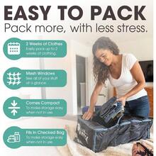 Suitcase Organizer Pack More In Your Large Or Carry On Luggage Unpack Instantly With These Compression Packing Cubes For Suitcases Hanging Shelf Organizer For Closet Black