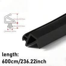 236.22 Inch Plastic Steel Window Weatherstrip, Windproof And Insulating Rubber Seal, Waterproof POK Type Leather Strip, Suitable For Casement Windows, Soft Insertion Design, Anti-Insect And Windproof