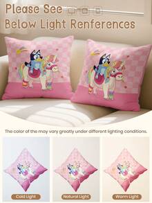 Bluey Bộ 1/2/4 vỏ gối , vỏ gối trang trí mềm mại, bộ đồ giường , họa tiết kỳ lân cầu vồng, vỏ gối , vỏ gối họa tiết hoạt hình, chỉ có vỏ gối (không kèm ruột gối), khóa kéo, thích hợp cho ghế sofa, phòng ngủ, phòng khách và nhiều kiểu phòng khác nhau. - Nhiều màu - Xem 7
