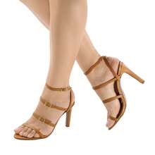 Sandália Feminina Salto Fino e Fivela Fashion Estilo e Sofisticação Confortável 1625