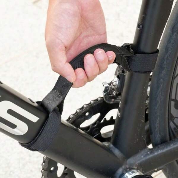 1pc Bicycle Carrying Strap, Nylon Strap Assist Climbing Stairs, Portable Hiking Gear For Mountain Bike