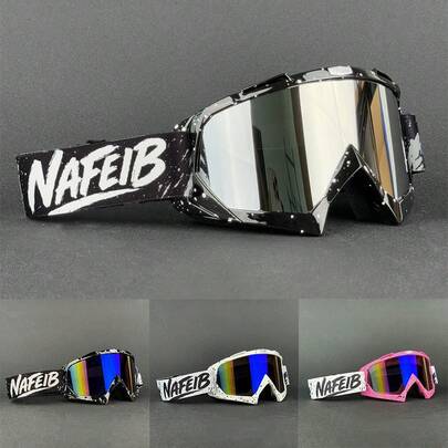 1pc משקפי ספורט חיצוניים, מתאים לרכיבה על אופניים, אופנוע, סקי, טיולים רגליים, אופנועי שלג למבוגרים