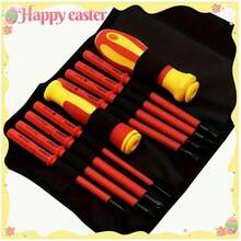 Juego de 29 destornilladores en 1, versión mejorada de 10 piezas, mango ergonómico con agarre de goma y puntas magnéticas, para reparaciones en el hogar y uso diario - regalo perfecto para Acción de Gracias, Navidad, Halloween