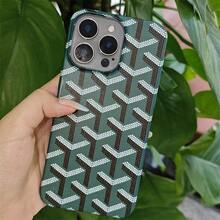 Goyard - Style Signature Pattern Phone Case, Fashionable Protective Case For Apple IPhones​ - màu đen - Xem 3