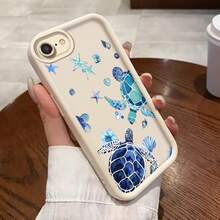 A Phone Case Suitable For The For Iphone SE (2022) Featuring A Stylish Turtle Design, Combining High Quality And A Playful Aesthetic.It'S Lightweight, Minimalistic, And Offers Good Protection While Being Easy To Clean.This  And Cute Case Is Perfect For Young, With A Unique And Creative Touch That Stands - White - View 10